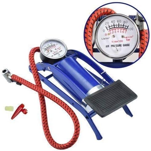 Sky Homes Portable High Pressure Foot Pump/Air Tyre Inflator/Pump Compressor |for Bike/Car/Cycles & All Vehicles |Pack of 1