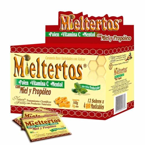 Mieltertos con Miel y Propoleo masticable 12 Pack 48 und.