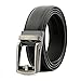 Men’s Ratchet Click Belt, Holeless with automatic sliding buckle (BLACK)