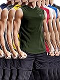 Neleus Workout Athletic Muscle Tank with Hoods Pack of 3