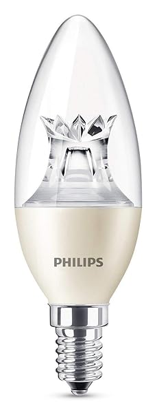 Philips LED Lampe WarmGlow ersetzt 40 W, EEK A+, E14, warmweiß (2700 Kelvin), 470 Lumen, klar, Dimmbar, 8718696453483