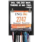 Do, Or Do Not. There Is No Try. - Yoda - Medal Bib Display - Black - 9 Hooks