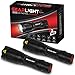 GearLight Ultra Bright Tactical Flashlight V1000 [2 PACK] - Adjustable Focus, Multi-Functional, Water Resistant, Handheld Light - Best High Lumen, Everyday Carry LED Flashlights