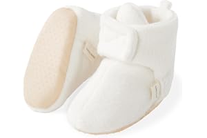 pureborn Unisex Baby Boy Girl Fleece Cozy Booties Warm Infant Shoes