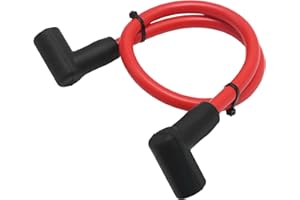Aynaxcol 84059 Ignition Coil Wire, Red 18" 8.5mm HEI Coil Wire, Replacement for Blaster 2 Ignition Coil, Replacement for Blas