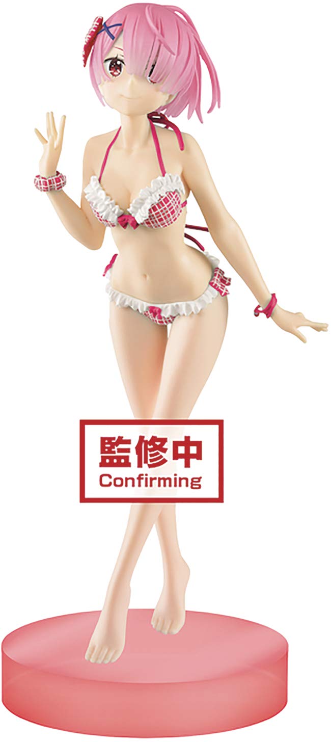 Banpresto Re:Zero -Starting Life in Another World- EXQ Figure-RAM&REM Special ASSORT vol.3-(A:RAM), Multiple Colors (BP16755)