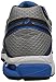 ASICS Men's GT 1000 4 Running Shoe, Silver/Electric Blue/Black, 9.5 4E US