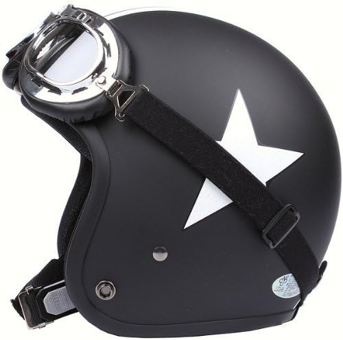 Traveelor Star Motorcycle Helmet Half Helmet Winter Helmet(multi Styles to Choose)-large Size