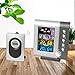 JIMEI Indoor Outdoor Color Weather Station Digital Color Forecast Station with Sensor Home Alarm Clock with Temperature Alerts Charging USB Port Moon Phase H105G