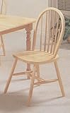 Set of 4 Natural Finish Farm House Wood Dining Chair/Chairs