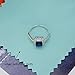 EVER FAITH 925 Sterling Silver Princess Cut .25ct Sapphire Color CZ Lady Daily Ring - Size 9