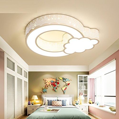 WoOnew Children'S Room Cloud Ceiling Lamp Loft Retro Industrial Wind Creative Personality Bar Eye Care Lamps, 50 * 42Cm [Energy Class A+++]