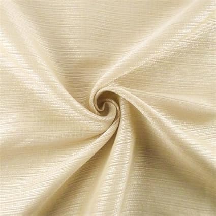 Amazon Com Champagne Beige Ribbed Sheer Drapery Fabric Fabric By