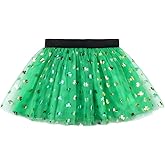 Seasons Women St Patricks Day Shamrock Tutu Skirt, One Size W41249 Green