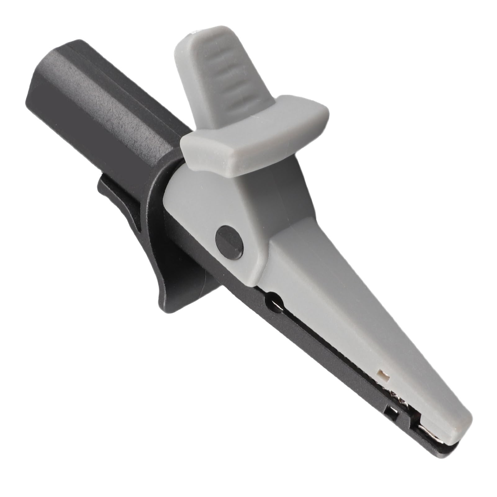 Banana Plug Test Clips 2-Pack with 4mm Jack Socket, Alligator Crocodile Clips for Electrical Testing, Automotive Diagnostics, Car Truck Projects Black