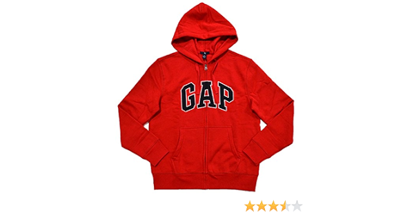 Amazon.com: GAP Sudadera con capucha con cremallera completa para hombre  (mediano, rojo verdadero): 0751109255197: Ropa, Zapatos y Joyería