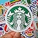 100 PCS Fashion Street Logo Stickers Cartoon Waterproof Stickers Car Laptop Helmet Luggage Vintage Skateboard Wall Decor Gift for Adult