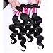 DFX Hair Body Wave Human Hair Bundles 9A Grade Virgin Brazilian Hair Weave Bundles Natural Black Wavy Hair Extensions