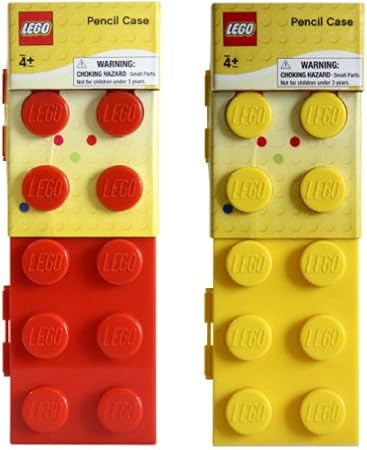 LEGO Caja de Lápiz, Surtido, Color Rojo/Amarillo/Azul/Verde: Amazon.es: Oficina y papelería