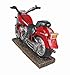 DWK Vintage Red Motorcycle Wine Bottle Holder | Countertop Wine Rack for The Home | Wine Bar Décor | Wine Accessories | Kitchen Décor | Wine Storage | Kitchen Accessories - 13