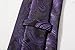 Coxeer Men's Paisleyc Prom Necktie Sets :Cufflinks+pocket Square+cufflinks (Dark Purple)