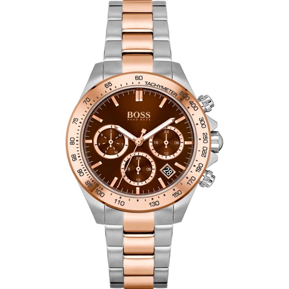 BOSS Analogue Multifunction Quartz Watch for Women Novia Collection with Two-Tone Stainless Steel Bracelet - 1502617