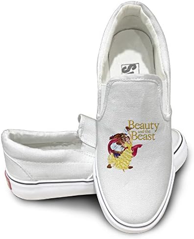 GD Beauty And Beast Skate Unisex Flat Canvas Shoes Sneaker 43 White
