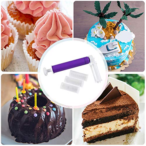 DIIQII Manual Airbrush for Decorating Cakes,DIY Baking Tools with 4pcs