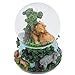 Elanze Designs Lions Zebras Elephants and Giraffes 100MM Sturdy Wind Up Music Glitter Water Snow Globe Tabletop Dresser Figurine Decoration Plays Tune Born Free
