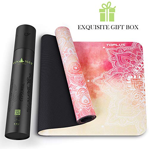 image for TOPLUS Yoga Mat, Upgraded Non-Slip Texture 1/8 inch Pro Yoga Mat TPE E