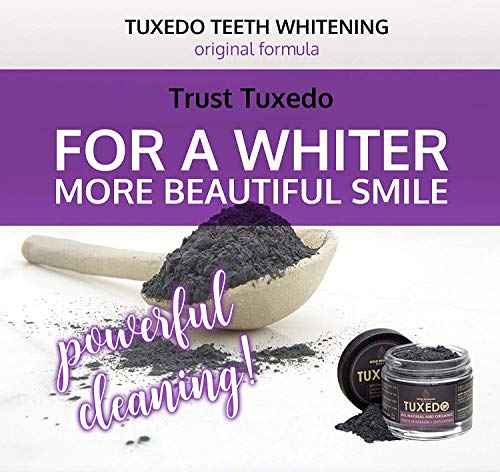 Tuxedo Activated Charcoal Teeth Whitening Charcoal Powder - All Natural Whitening Toothpaste with Carbon Coconut Charcoal - Thumbnail 7