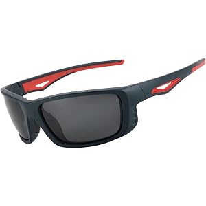ZENOTTIC Polarized Sunglasses for Men Sport:Wrap Around UV400 Protection Frame - Lightweight Shades for Driving Fishing