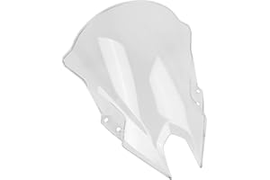 WORLDMOTOP Motorcycle 18.4" Windscreen Windshield Replacement for Kawasaki Ninja500 Ninja 500 SE 2024+ PC Windscreen Double B