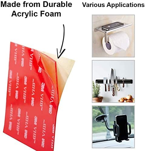 CANOPUS Waterproof Double Sided Pads, Clear 75 mm x 75 mm, 8-PCs, Extra Strong Sticky Pads - Image 5