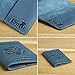 Shvigel Passport Cover - Leather Holder - Love America Collection (Statue of Liberty Light Blue Vintage)