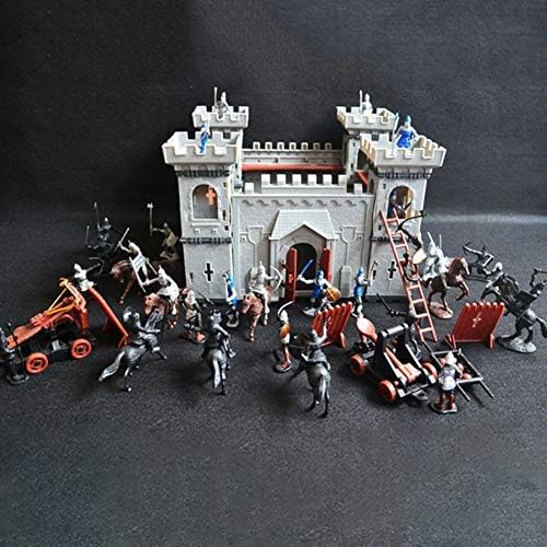 INGHU Castle Toys, DIY Self Assembled Knights Game Soldiers Model Building Playset, Educational Game Castle Toy Set, Gifts for Boy Girl Child Kids