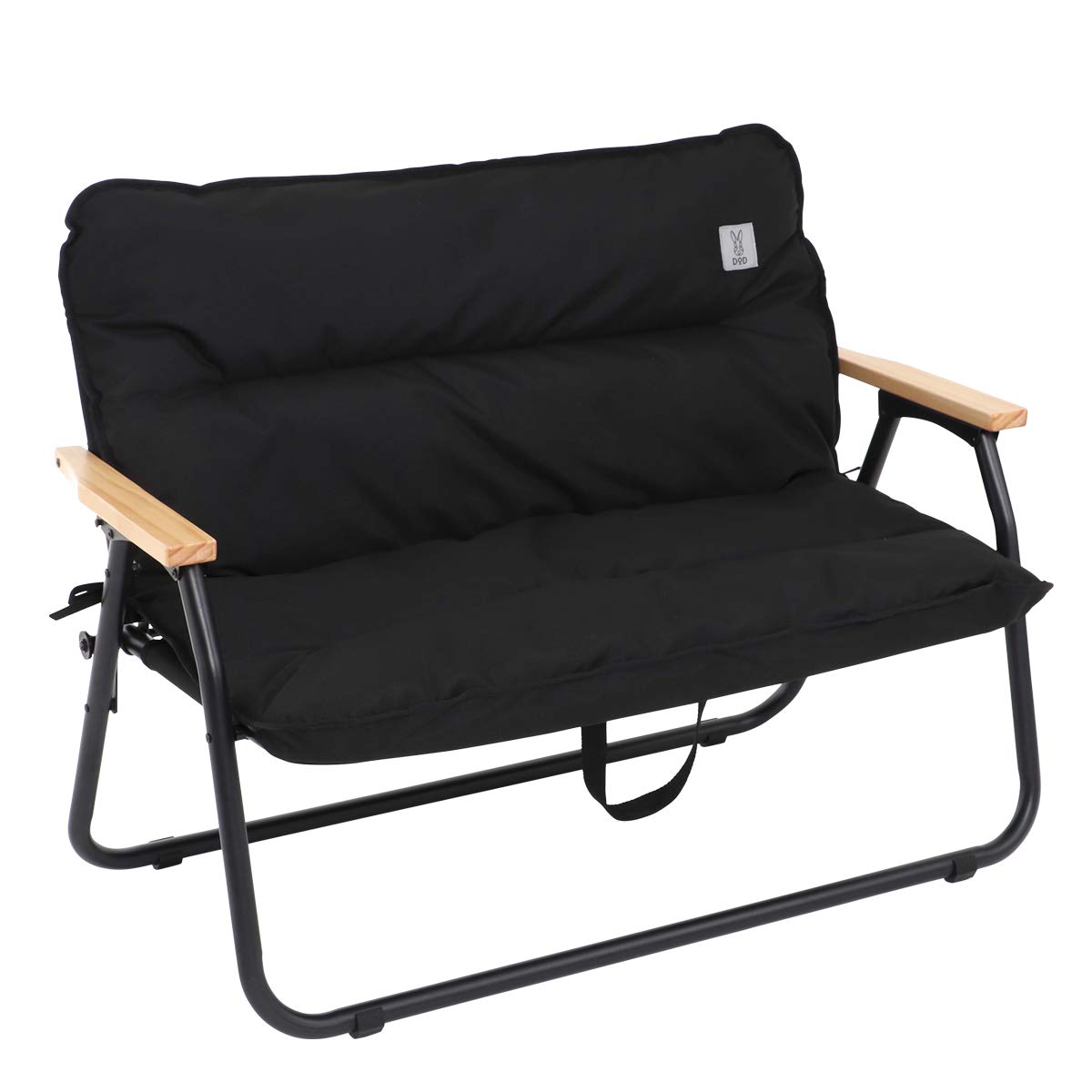DOD(ディーオーディー) グッドラックソファ 車内で棚になる2人掛け折りたたみチェア 【アルミ合金製】 CS2-500-BK商品画像