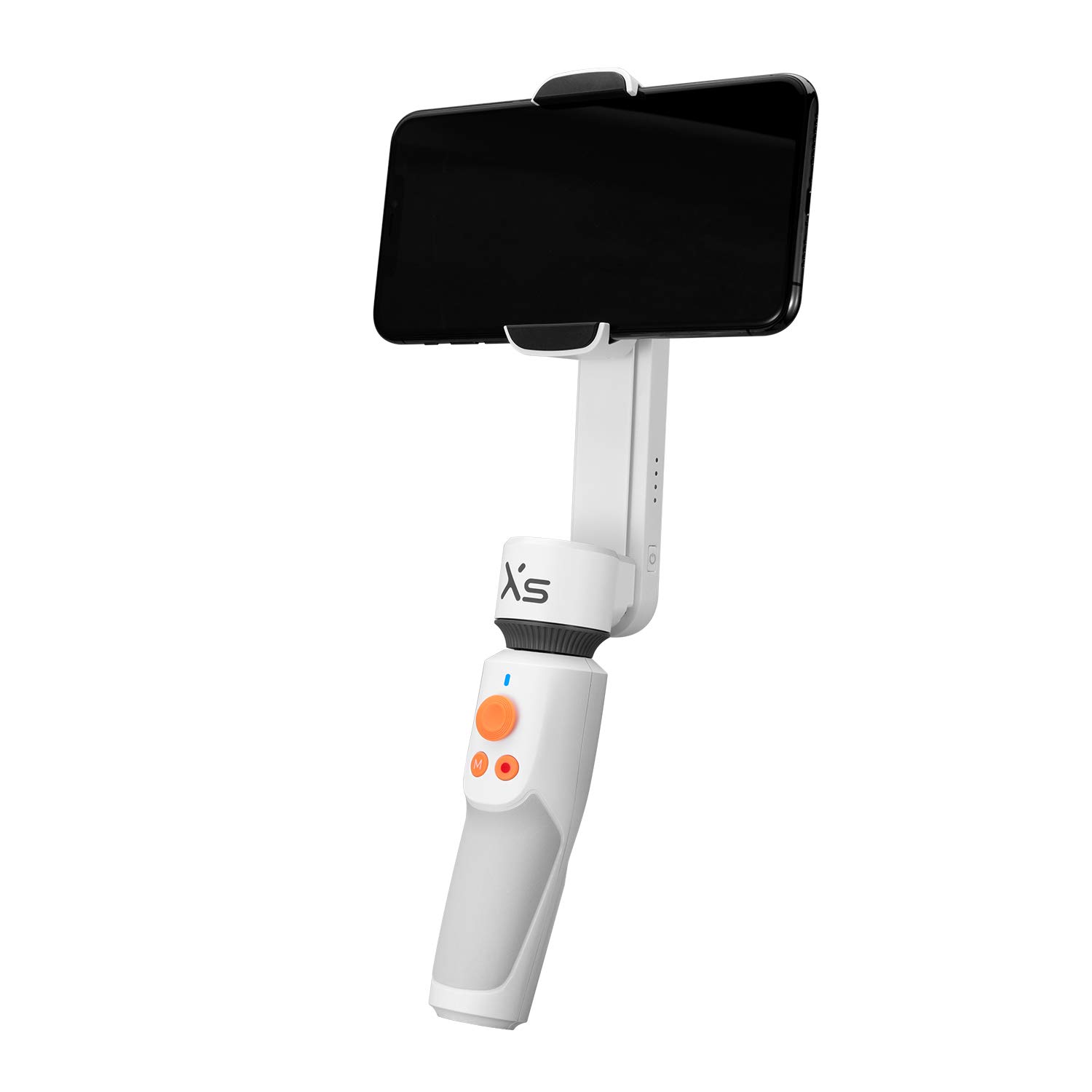 ZHIYUN Smooth XS Gimbal for iPhone Android Smartphones (Slide Design with Tripod and Case) 10 Inch Selfie Stick with Smart Tracking, Bluetooth Support, Compact and Portable, White
