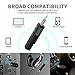 Bluetooth Receiver, SZMDLX Portable Wireless Audio Aux Adapter Bluetooth 4.2 Car Kits with Clip Design (A2DP, Built in Microphone for Home and Car Audio with 3.5mm Stereo Output)