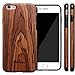 NeWisdom iPhone 6s Plus 6 Plus case Wood Non Slip Thin Slim Unique Designed Cover - Sandal