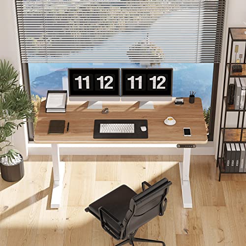 KKL 55inch Height Adjustable Electric Standing Desk, 55 x 28 Inches