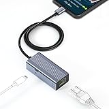 sunshot Ethernet and Power Adapter with Charging Connector, RJ45 Ethernet Network LAN Wired Adapter & Charging Adapter 10/100