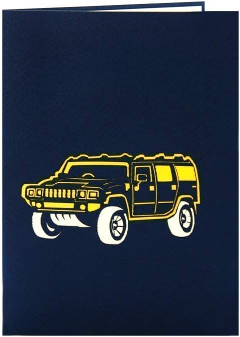 Voitur Retraite Pilotes Suv Hors Route Remise Des Diplomes Fete Des Peres Joyeux Anniversaire Anniversaire De Travail Poplife Cards Camion Jeep Pop Up Carte Pop Up Pour Toutes Les Occasions Papeterie Fournitures De