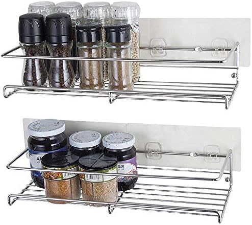 Amazon Com Yqh Spice Rack Organizer For Cabinet Door Mount Wall
