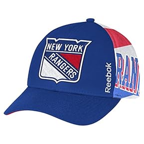 Reebok New York Rangers NHL Official Playoff Structured Adjustable Hat