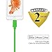 LINKPIN 10ft PVC USB Sync Cable with Lightning Connector [Apple Mfi Certified] for iPhone 7/7 Plus / 6s / 6s Plus / 6/6 Plus, iPad Pro Air 2 and More (Green)