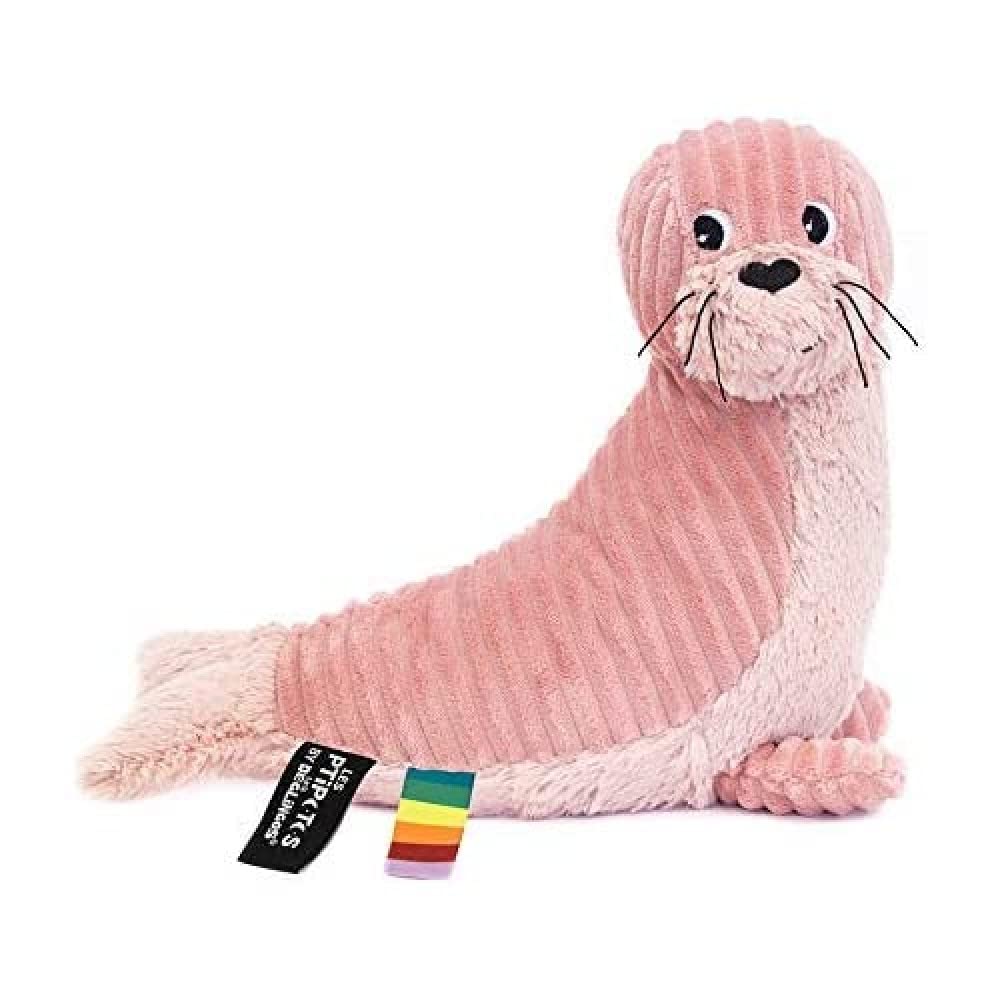 Plush Toy Glissou The Seal Pink – Ideal for Newborns – Gift Idea for Birth – Cuddly Toy – Plush Toy – Ptipotos by Les Deglingos