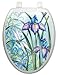 Toilet Tattoos, Toilet Seat Cover Decal, Iris Beauty, Size Elongated