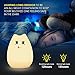 Elfeland Multi-color Cat Lamp with Remote-Children Cute Kitty Cartoon Animal LED Portable Silicone Night Light - 12 Single Colors & 7-Color Breathing Modes - USB Rechargeable (Glamorous Cat)