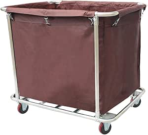 Carro Rodante para Cesto de la Ropa, Carro de Lino Resistente, Cesto de
